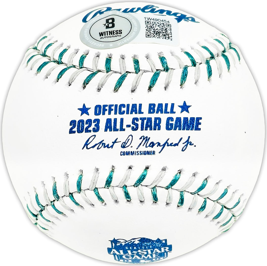 Luis Robert Jr. Signed 2023 ASG Logo MLB Game Baseball Chicago White Sox