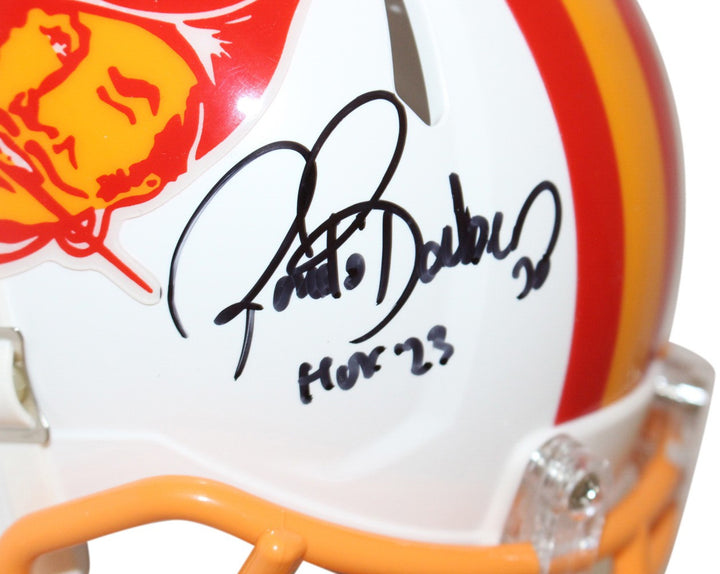 Ronde Barber Signed Tampa Bay Bucs TB '76-'96 Mini Helmet w/HOF BAS 40196