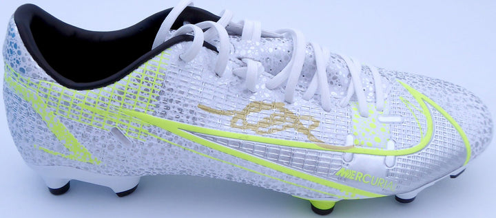 Mason Mount Auto Silver Yellow Nike Mercurial Cleat Shoe Chelsea F.C. Size 8 BAS