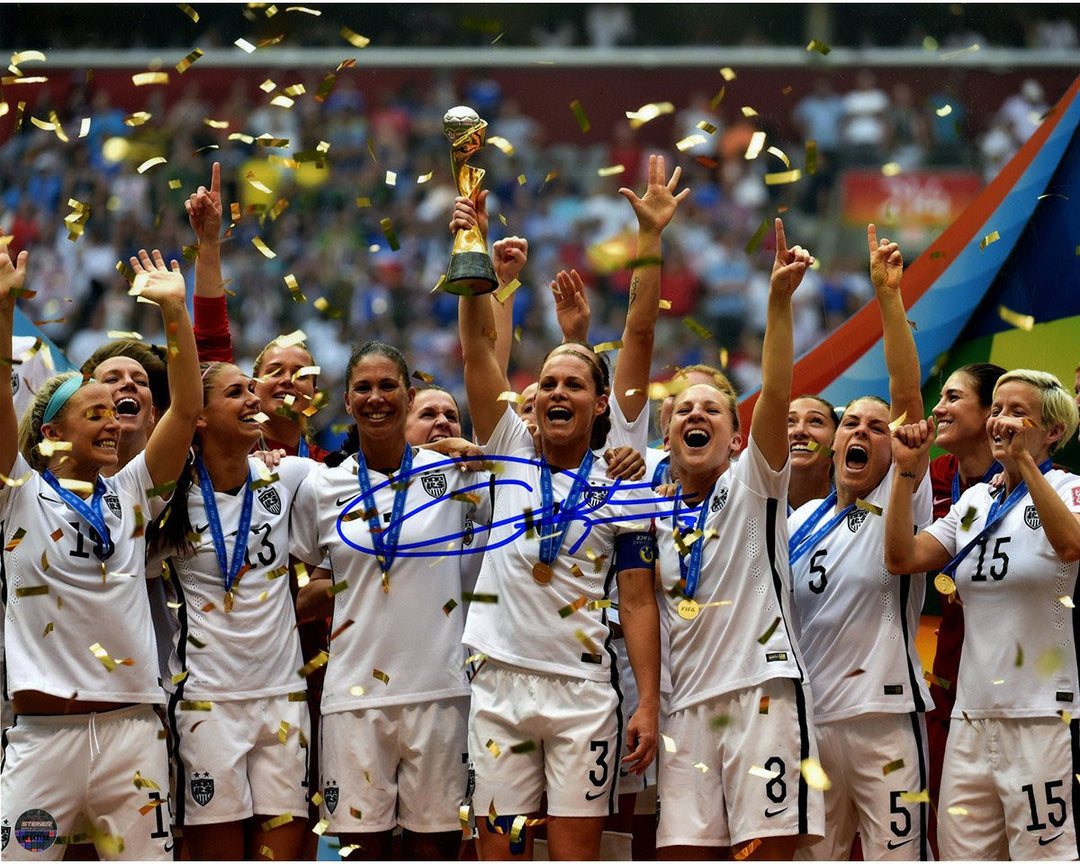 Christie Rampone signed Team USA 15 Women's World Cup 16X20 Photo- Steiner Holo