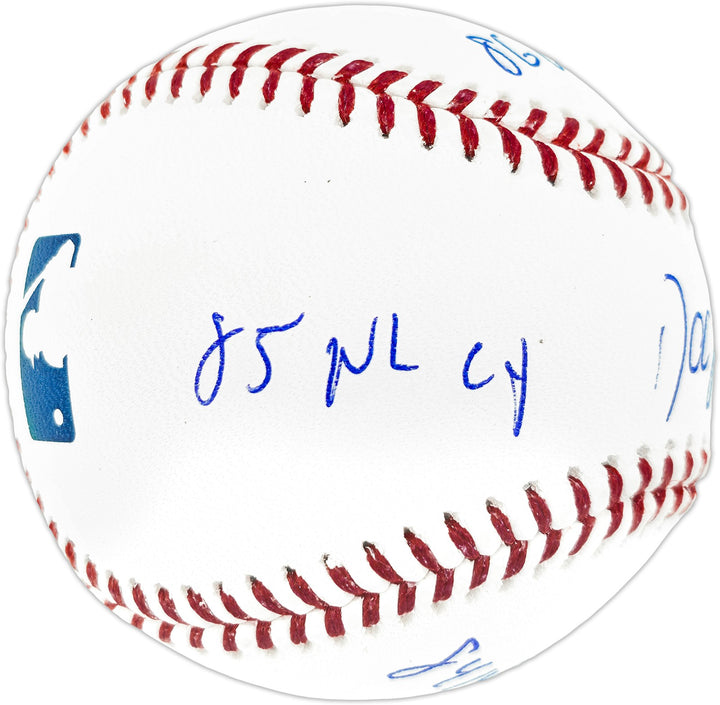 Dwight Doc Gooden Auto MLB Statball Baseball Mets 86 WS Champ Stats Beckett