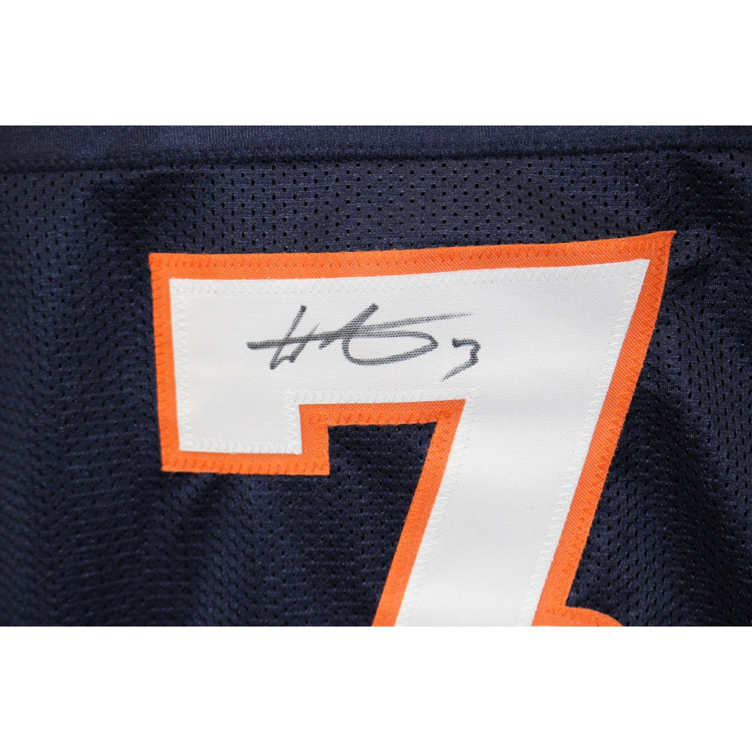 Wil Lutz Autographed/Signed Pro Style Size XL Blue Jersey Big Nutz Beckett 54672