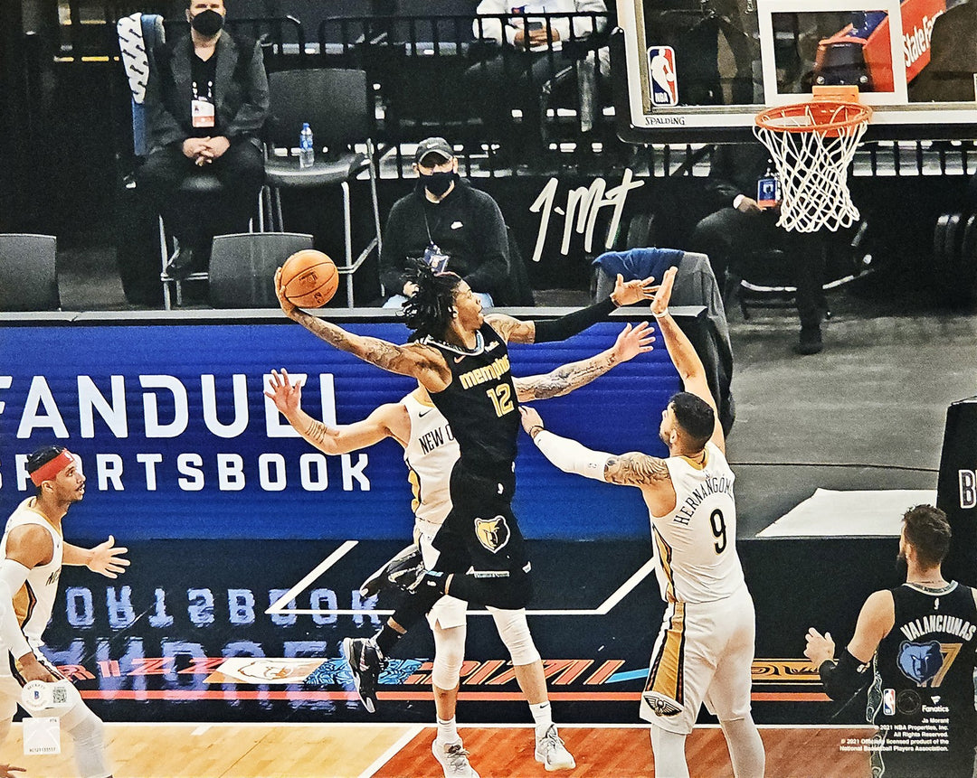 Ja Morant Autographed Signed 16x20 Photo Memphis Grizzlies Beckett BAS QR