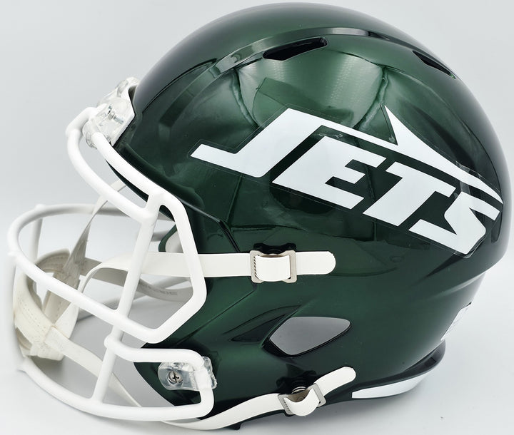 Joe Namath Signed Jets 2024 Green Full Size Speed Replica Helmet PSA/DNA