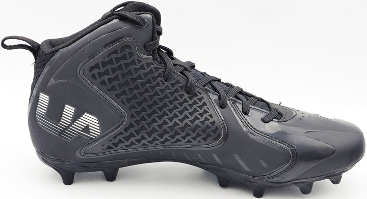 Tyler Lockett Auto Black Under Armour Team Fierce MC Cleats Seahawks Size 10