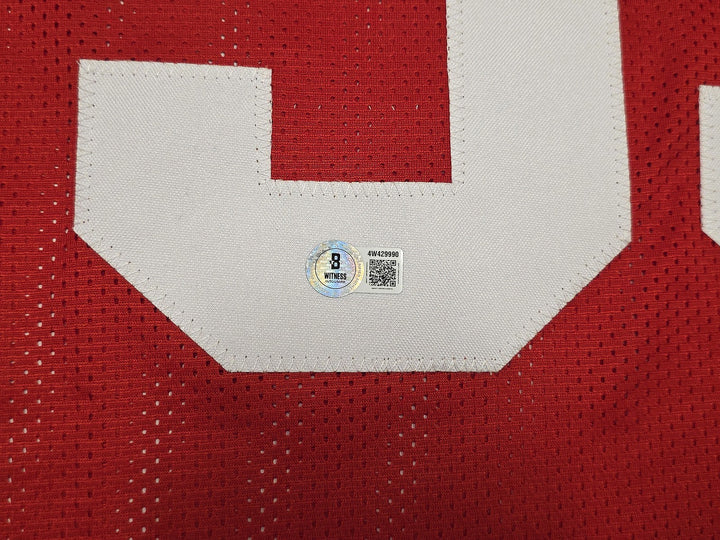 San Francisco 49ers NaVorro Bowman Signed Red Jersey Beckett Witness