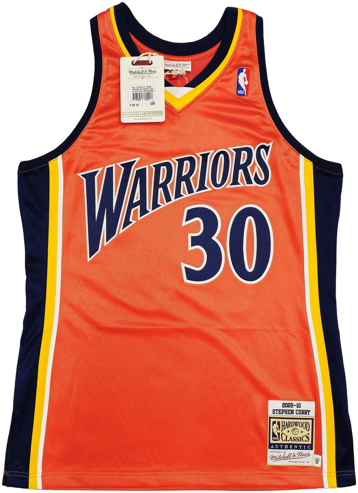 Warriors Stephen Curry Auto Orange Mitchell Ness Rookie Jersey 44 "Bible Verse"