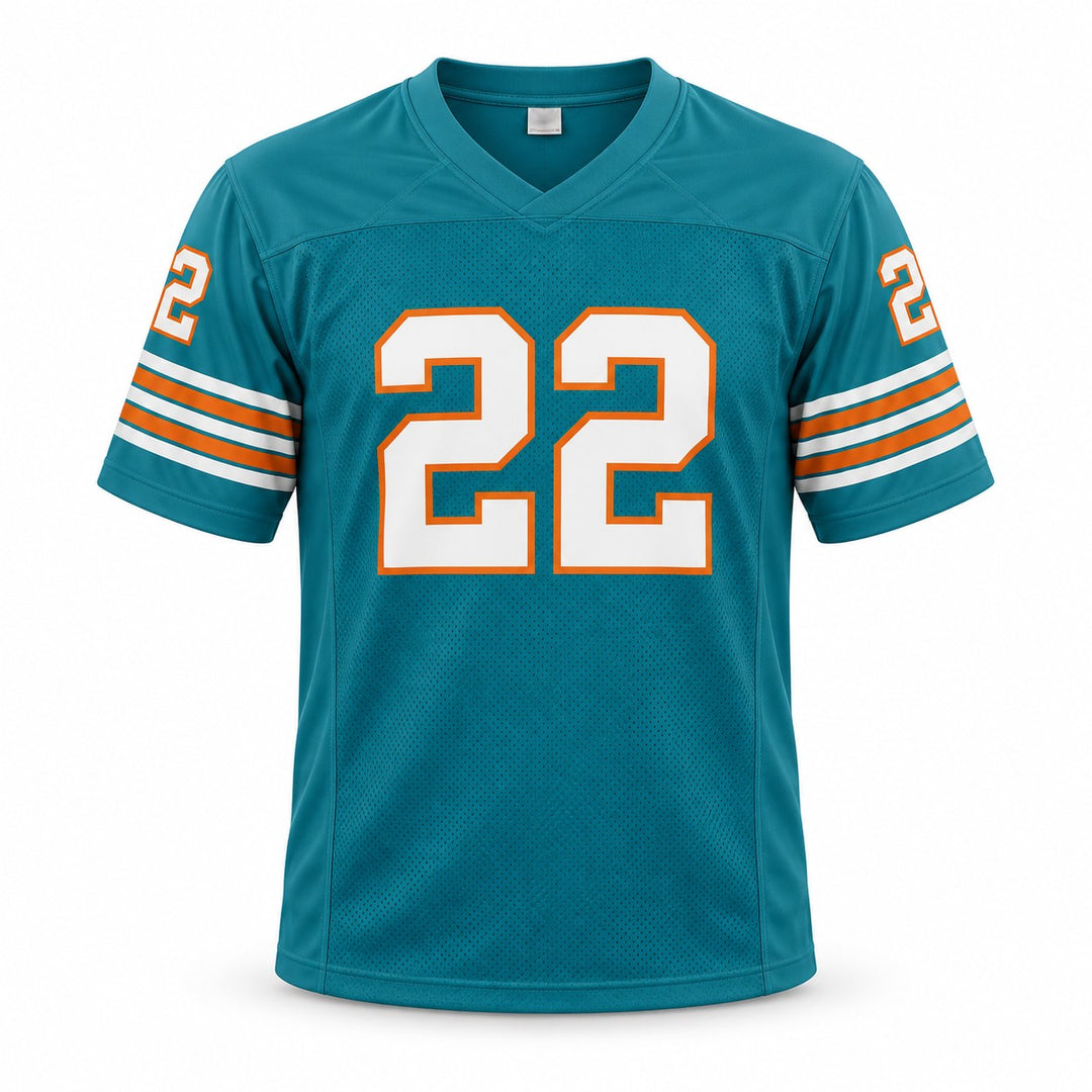 Mercury Morris Signed Dolphins Teal Custom Jersey JSA