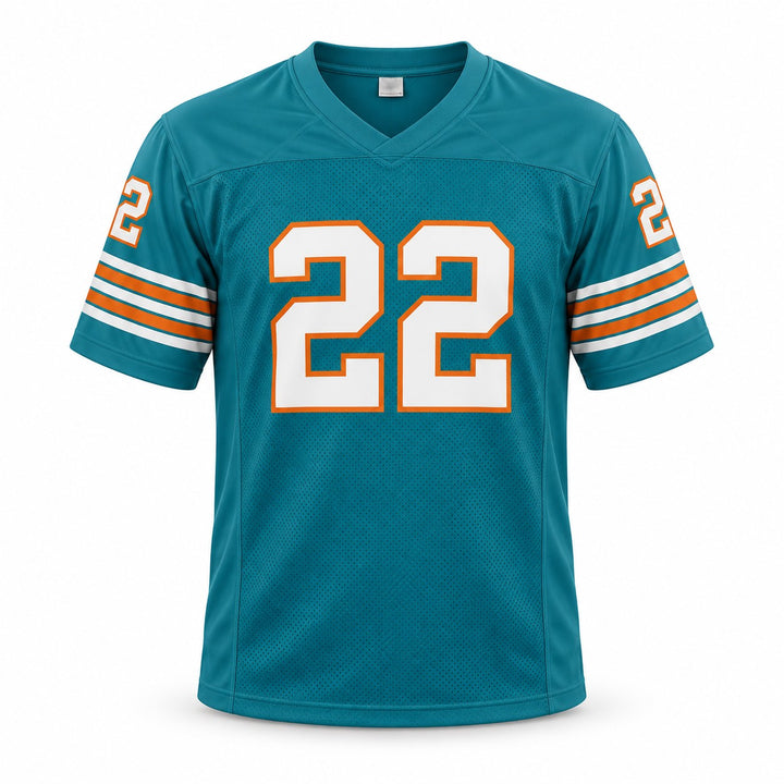 Mercury Morris Signed Dolphins Teal Custom Jersey JSA
