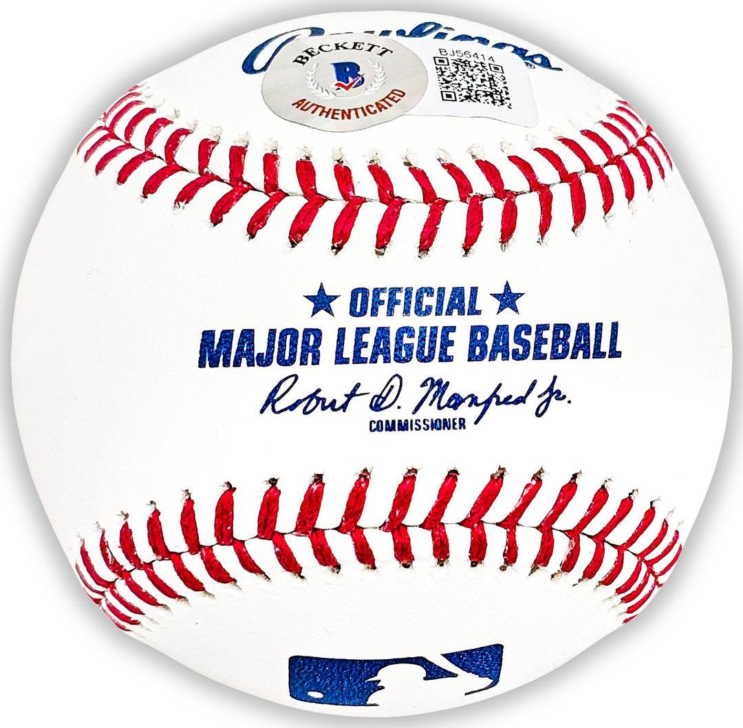 Vince Coleman Signed MLB Baseball St. Louis Cardinals "85 NL ROY" Beckett
