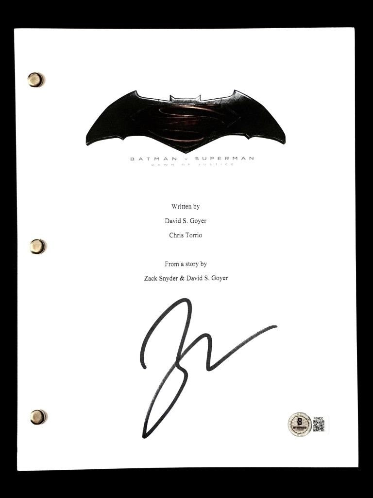 Zack Snyder signed Batman v Superman script autograph (D) ~ Beckett BAS