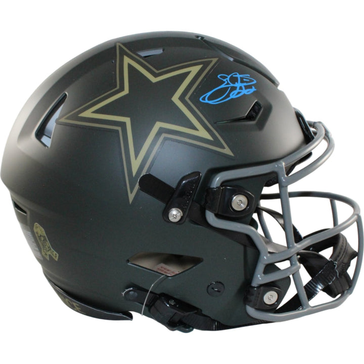 Emmitt Smith Autographed Dallas Cowboys Speedflex 25 STS Helmet Beckett W 55291