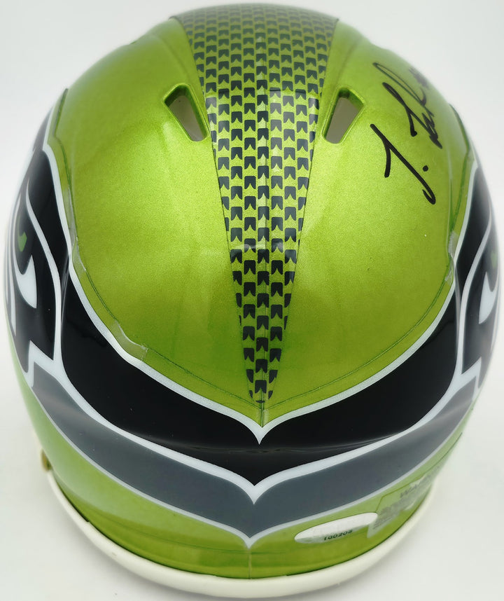 Josh Jobe Signed Seattle Seahawks Flash Green Speed Mini Helmet MCS Holo