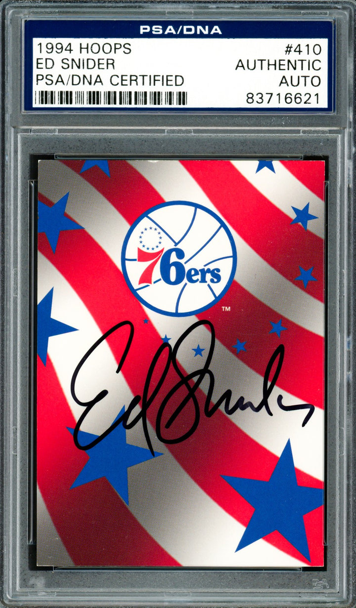 Ed Snider Signed 1994-95 Hoops Card 410 76ers Owner PSA/DNA #83716621