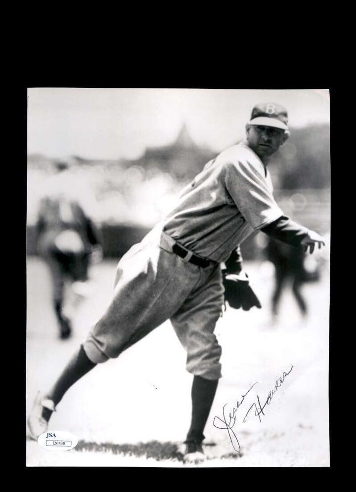 Jesse Haines JSA Coa Signed  8x10 Photo Autograph