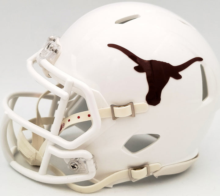Quinn Ewers Autographed Signed Texas Longhorns White Speed Mini Helmet Beckett