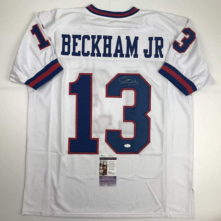 Autographed/Signed Odell Beckham Jr. New York Color Rush Jersey JSA COA