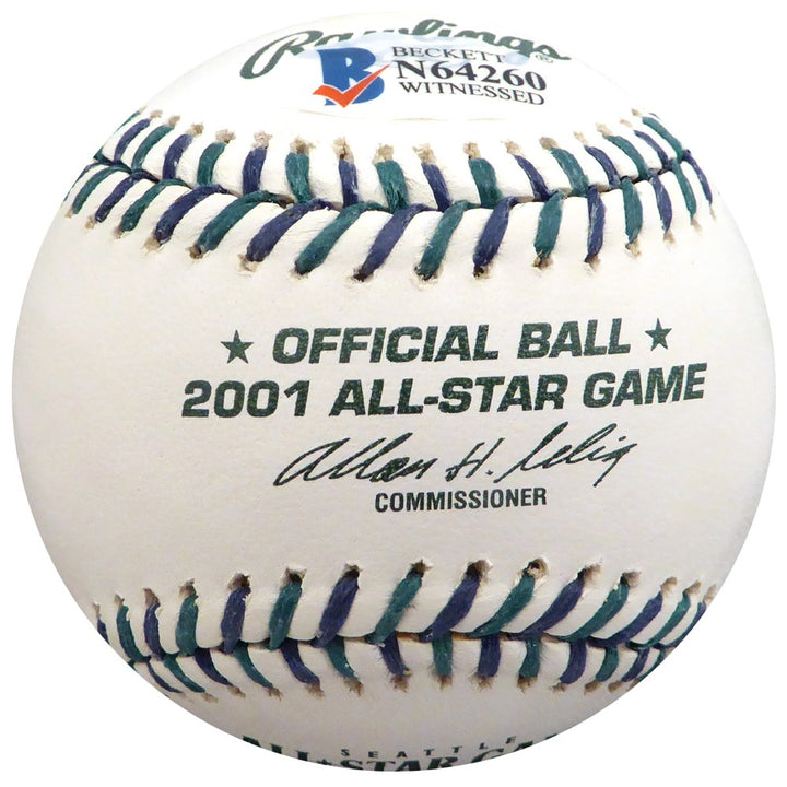 Sammy Sosa Signed Official 2001 All Star Game Baseball Chicago Cubs Beckett BAS