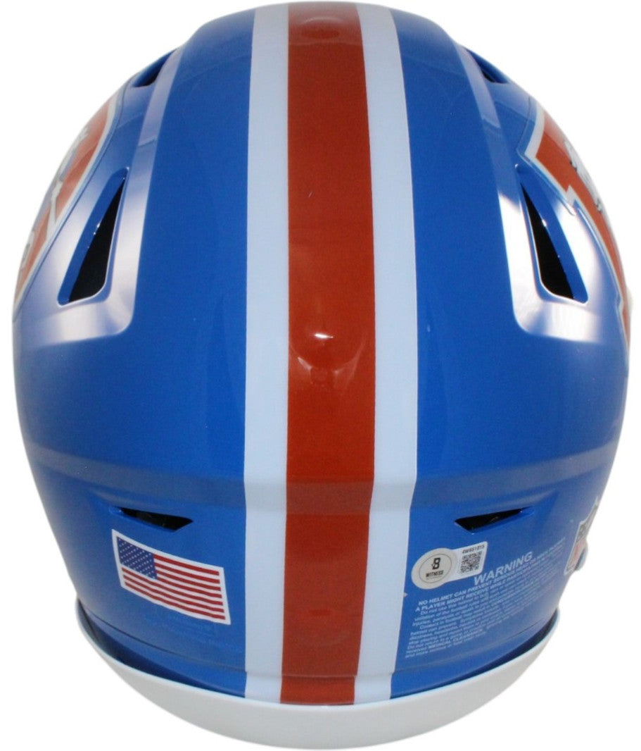 John Elway Autographed Denver Broncos SpeedFlex TB Helmet Beckett Witness 55374