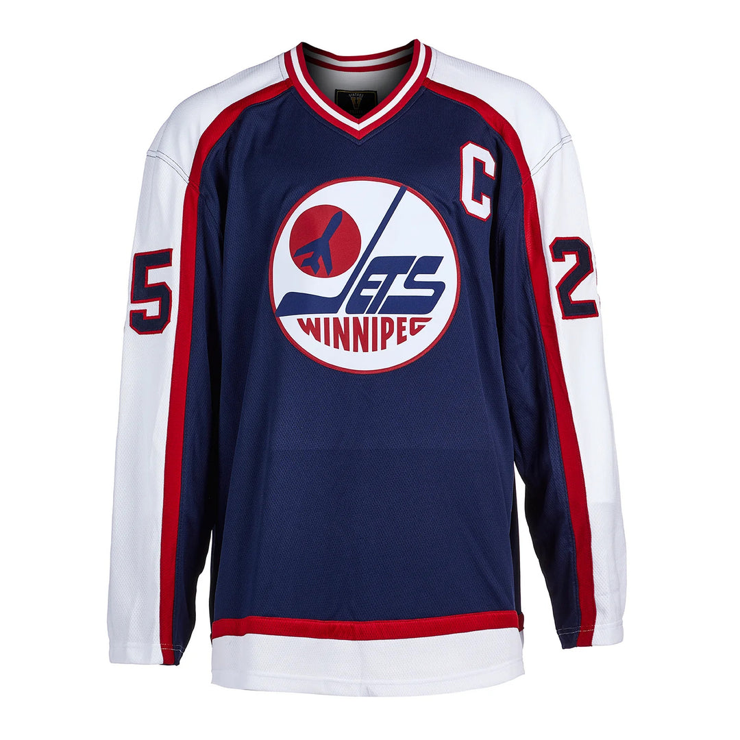 Thomas Steen Autographed Winnipeg Jets Fanatics Throwback Jersey