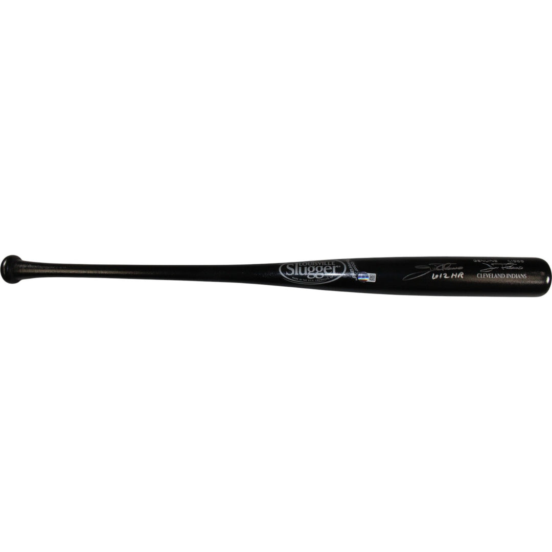 Jim Thome Autographed Cleveland Indians LS Game Model Bat 612 HR Beckett 50160