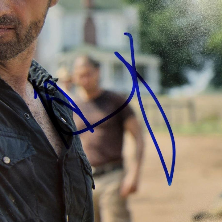 Andrew Lincoln signed Rick Grimes 8x10 photo Walking Dead autograph~ Beckett BAS