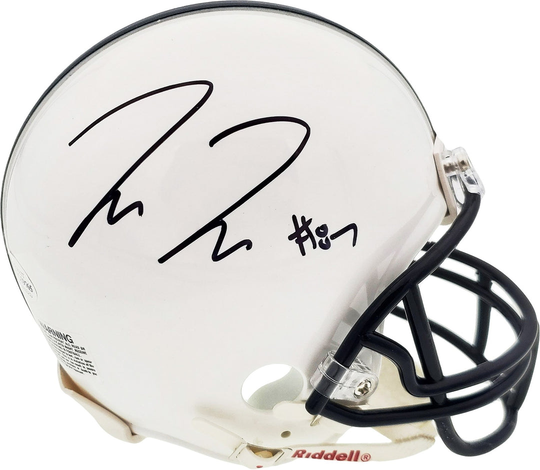 Pat Freiermuth Signed Penn State Nittany Lions White Mini Helmet Beckett