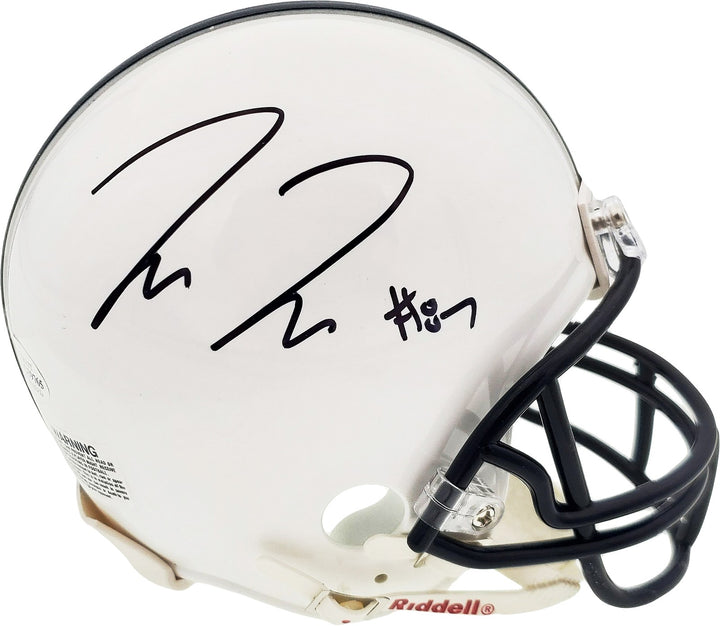 Pat Freiermuth Signed Penn State Nittany Lions White Mini Helmet Beckett