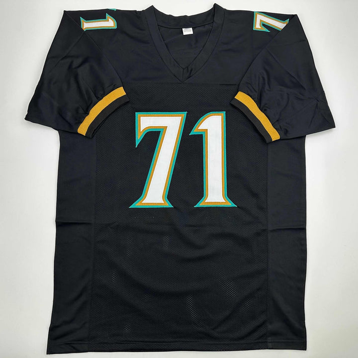 Autographed/Signed Tony Boselli HOF 22 Jacksonville Black Jersey BAS COA