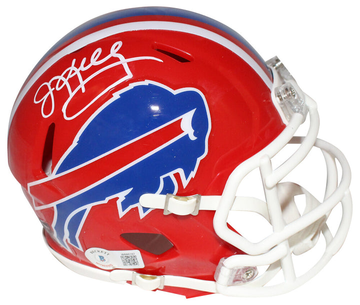 Jim Kelly Autographed/Signed Buffalo Bills Mini Helmet TB Beckett 40814