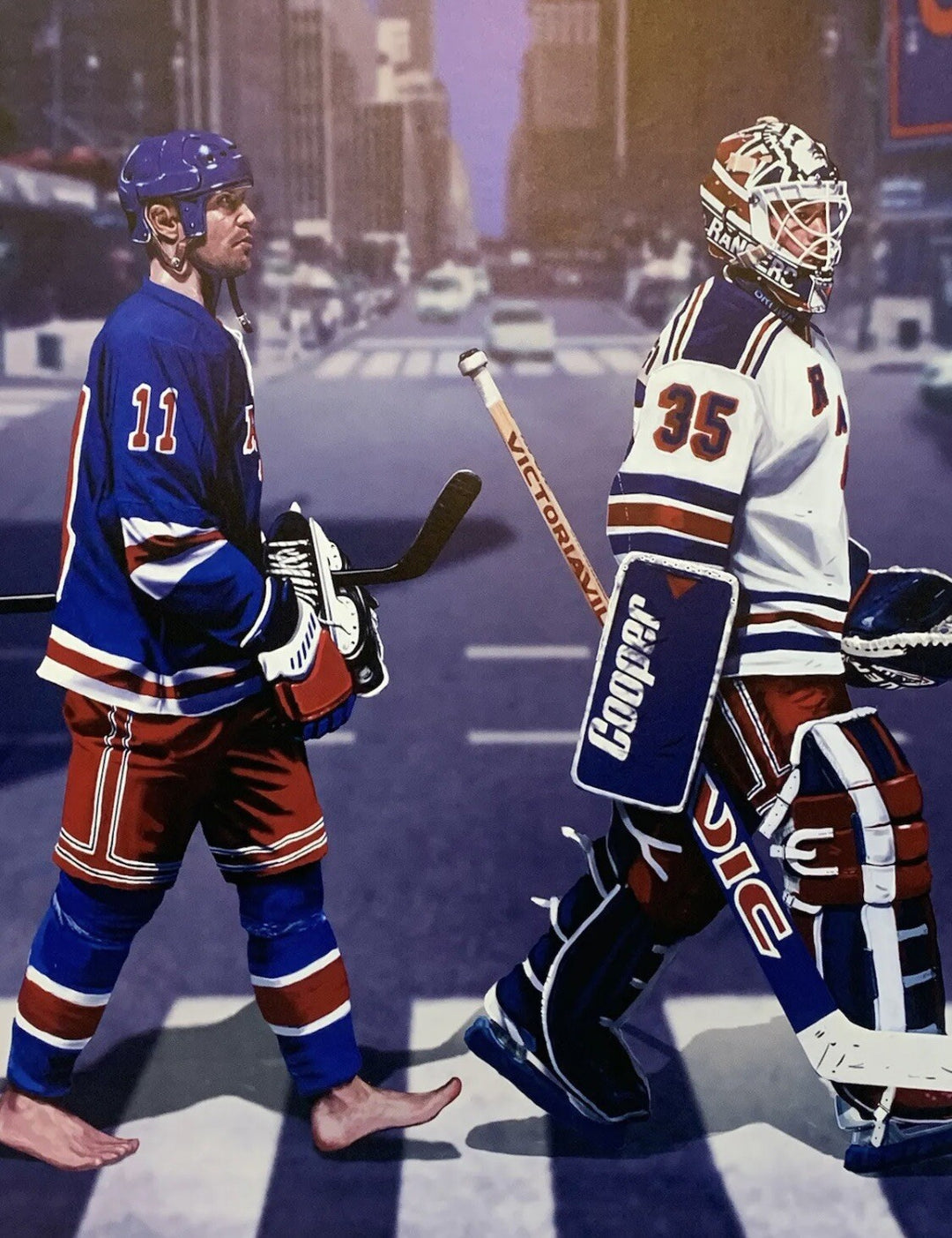 1994 Stanley Cup Rangers 16x20 Photo Litho Mark Messier Richter Leetch Graves