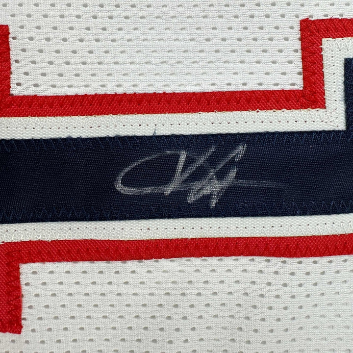Autographed/Signed Vince Carter New Jersey White Jersey PSA/DNA COA