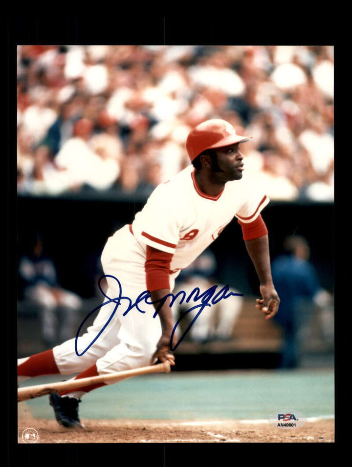 Joe Morgan PSA DNA Signed  8x10 Photo Autograph Reds