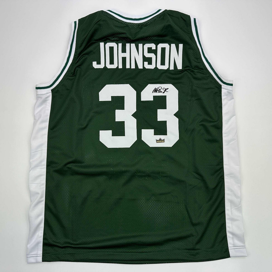 Facsimile Autographed Earvin Magic Johnson Michigan State Reprint Jersey Mens XL