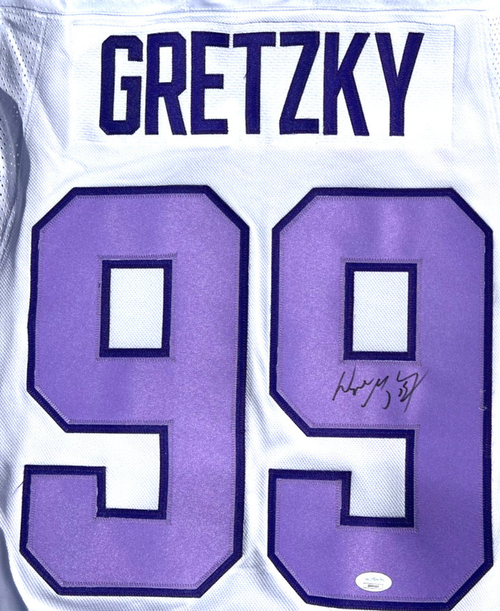 WAYNE GRETZKY SIGNED EDMONTON OILERS HOCKEY FIGHTS CANCER AUTHENTIC JERSEY JSA