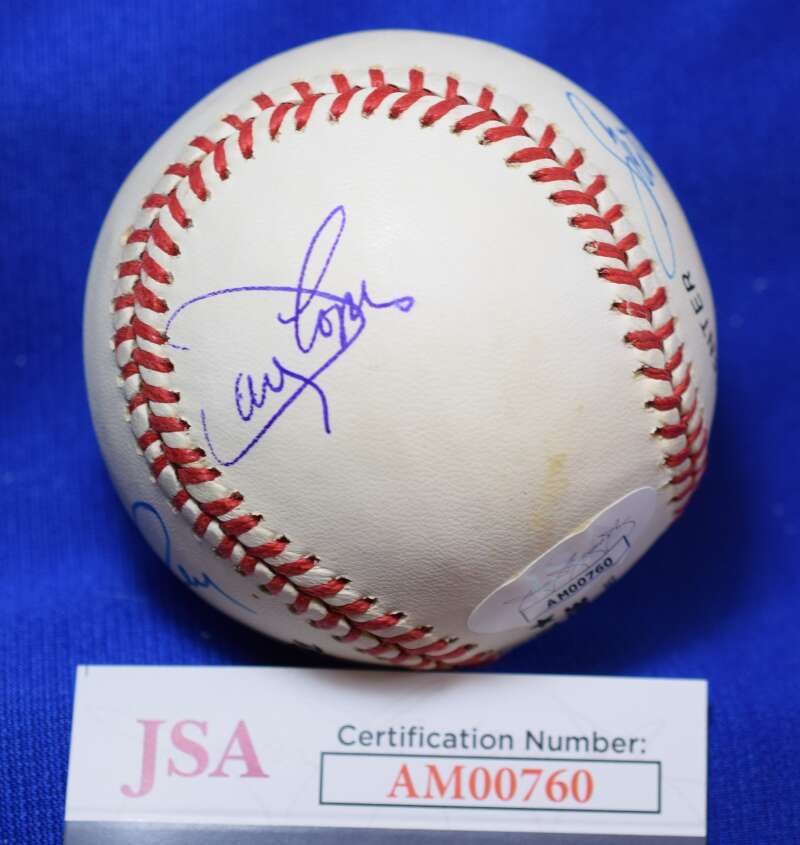 Garvey Lopes Russell Cey JSA COA Autographed National League Signed Baseball