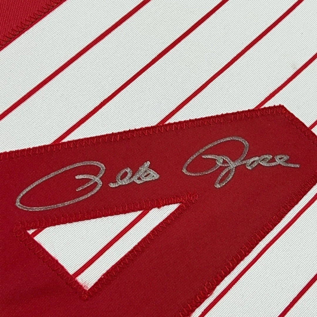 FRAMED Signed PETE ROSE 35x39 Cincinnati Pinstripe Jersey JSA COA