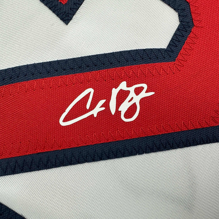 Facsimile Autographed Alex Bregman Boston White Reprint Jersey Size Men's XL