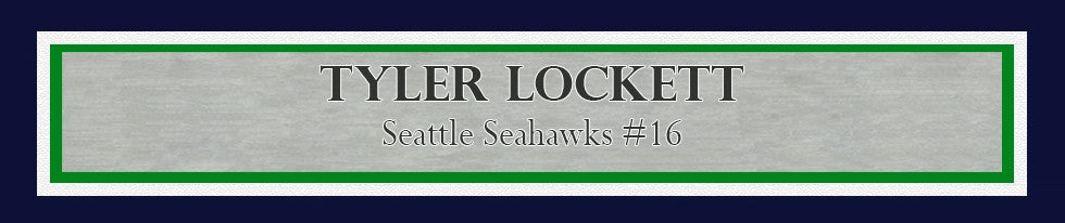 Tyler Lockett Signed Framed 16x20 Photo Seahawks Toe Tap Touchdown MCS Holo