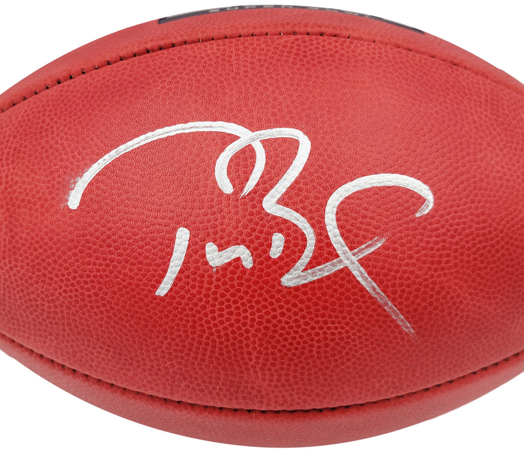 Tom Brady Auto Official NFL Leather SB LIII Logo Football Buccaneers Fanatics