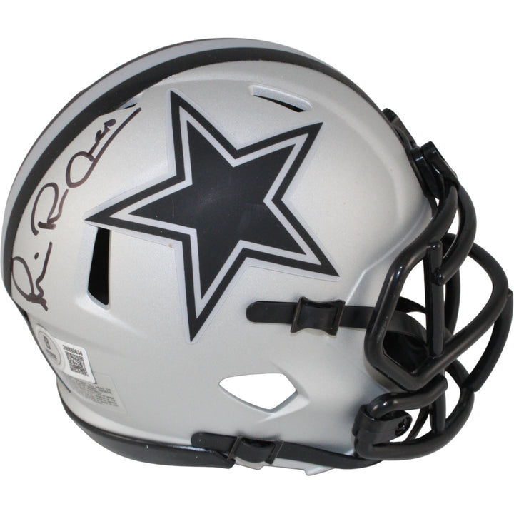 Michael Irvin Autographed/Signed Dallas Cowboys Rave Mini Helmet Beckett 53628