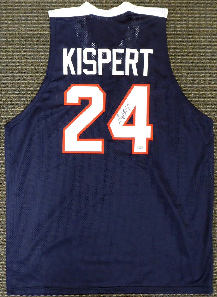 Gonzaga Bulldogs Corey Kispert Signed Blue Jersey All American MCS Holo