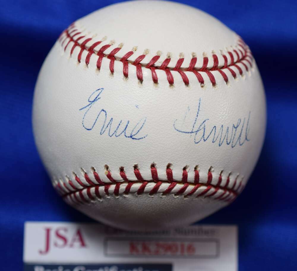 Ernie Harwell JSA Coa autograph Major League OML Hand Signed Baseball