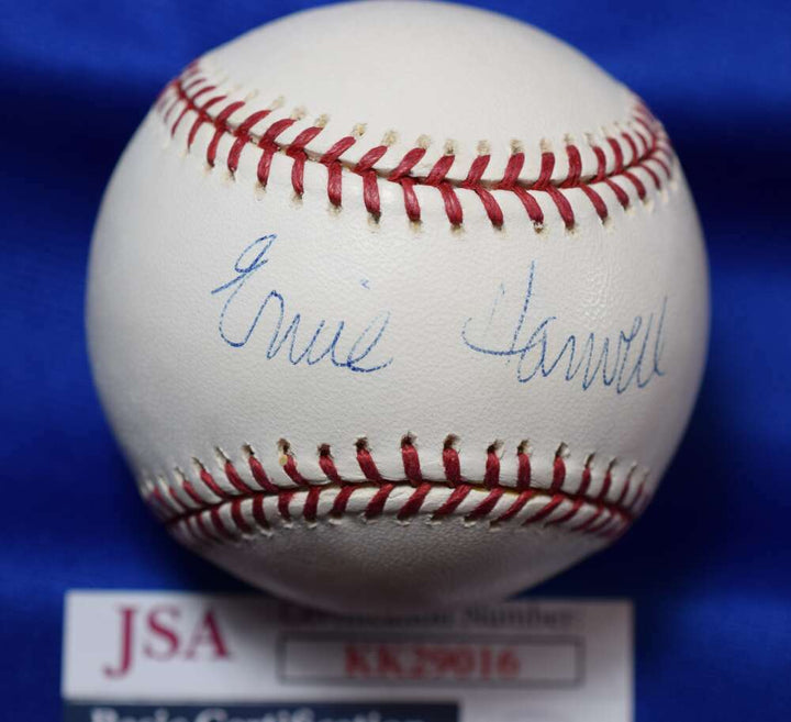 Ernie Harwell JSA Coa autograph Major League OML Hand Signed Baseball