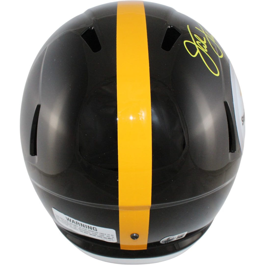 Jack Lambert Autographed Pittsburgh Steelers F/S TB Helmet HOF Beckett 54072