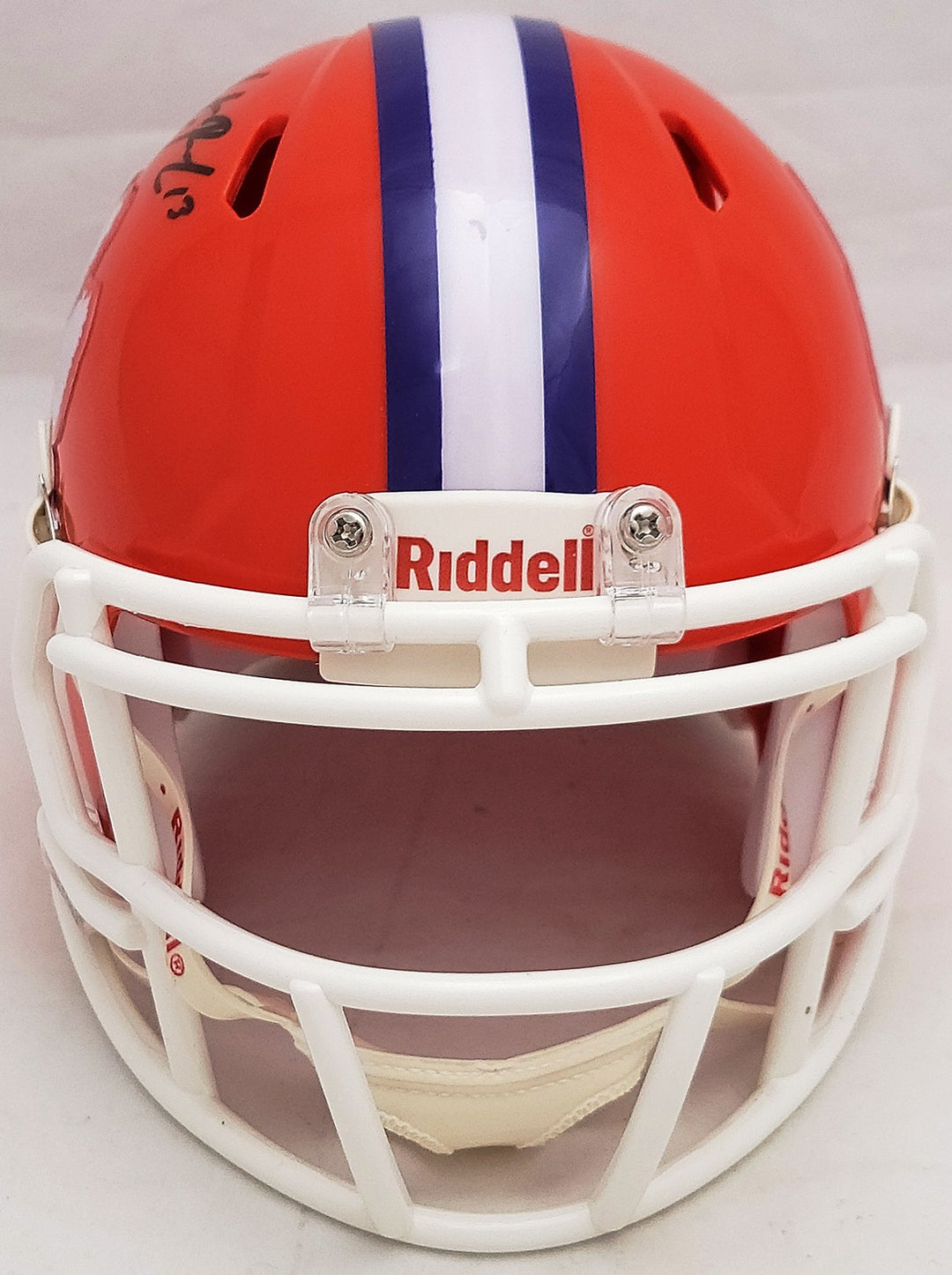 Hunter Renfrow Signed Clemson Tigers Orange Speed Mini Helmet Beckett