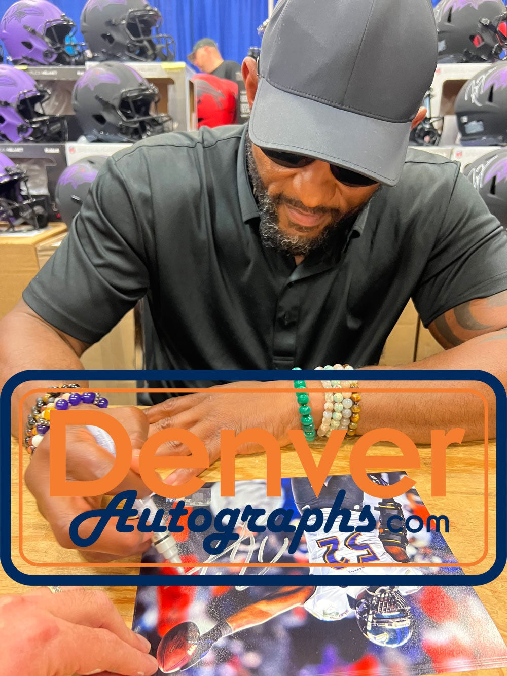 Ray Lewis Autographed/Signed Baltimore Ravens 8x10 Photo Beckett Witness 51048