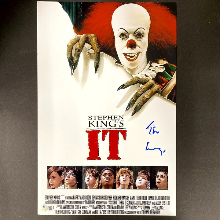 Tim Curry signed IT Pennywise 11x17 Photo Movie Poster autograph ~ Beckett BAS