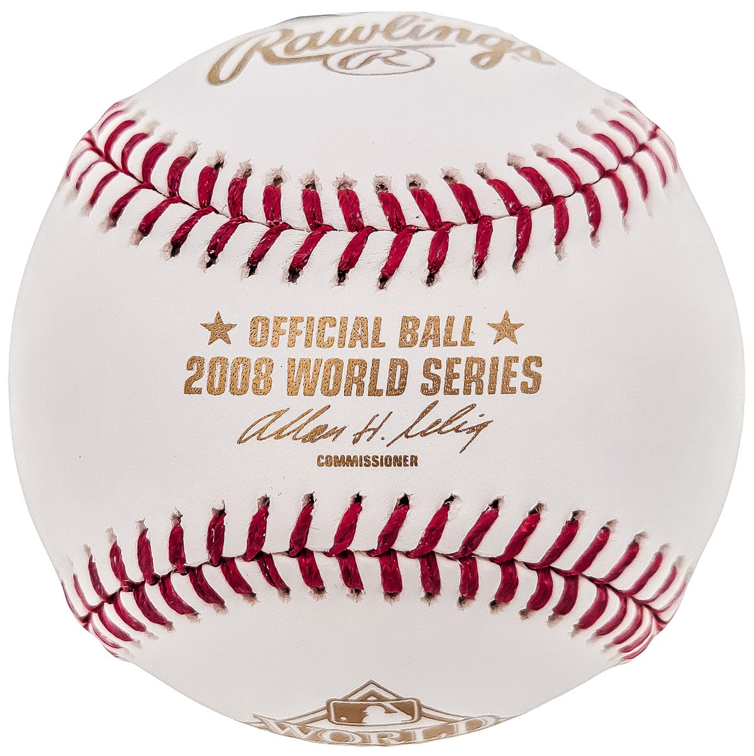 Ryan Howard Signed WS 2008 Baseball Philadelphia Phillies "08 WS Champs" Beckett