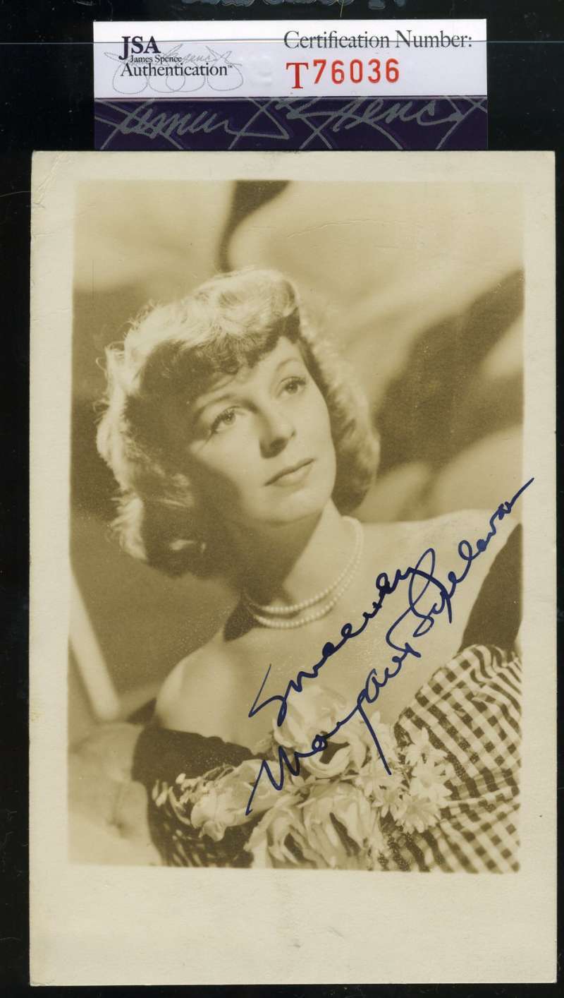 Margaret Sullivan D.60 Hand Signed Jsa Coa Photo Postcard Autographed Authentic